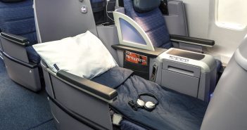 United BusinessFirst Flat-Bed Seat