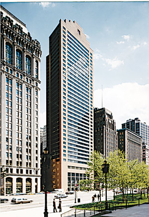 marriott financial center facade