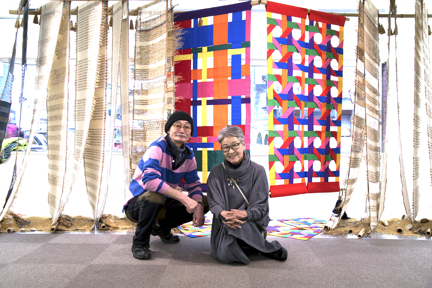 日本を代表する 染色作家・荒井健さんと染織作家・増山紀代さんの 海外