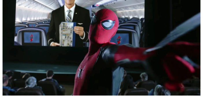 ユナイテッド航空 スパイダーマン出演の機内安全ビデオを上映開始 ニューヨークビズ