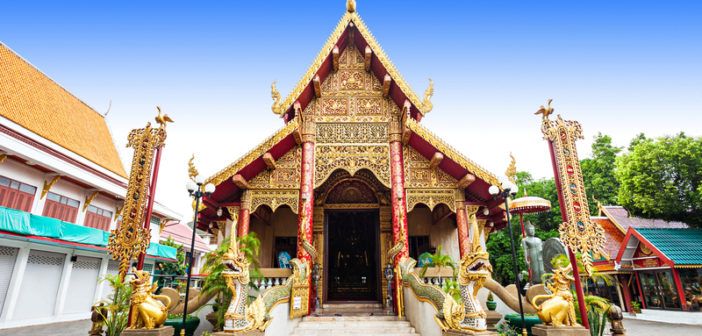 Wat Klang Wiang Temple in Chiang Rai, Thailand