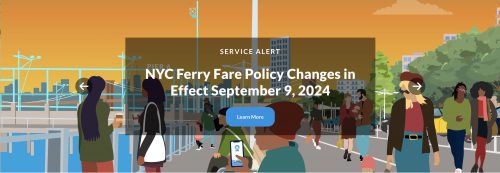 NYC Ferry Fare September 9, 2024