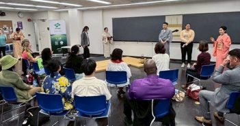 CUNYハンターカレッジで日本の茶道プレゼンテーション