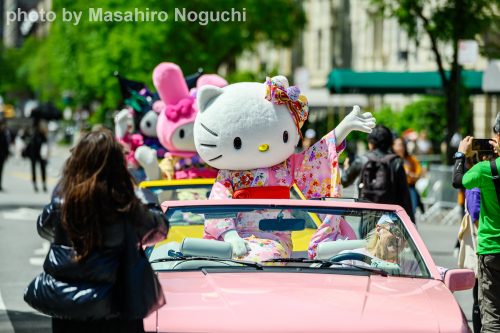 ハローキティに加え、今年はマイメロディ、クロミもサンリオの人気キャラクターとして登場し、華を添えた(photo by Masahiro Noguchi)