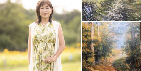 画家・川村信子さん 日本の風景に宿る「光」、NYへ