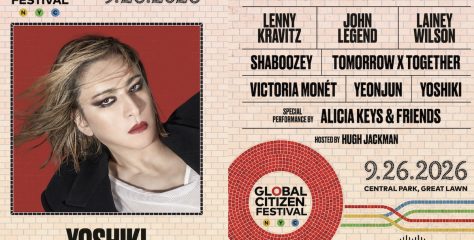 YOSHIKI、日本人初「Global Citizen Festival」出演へ